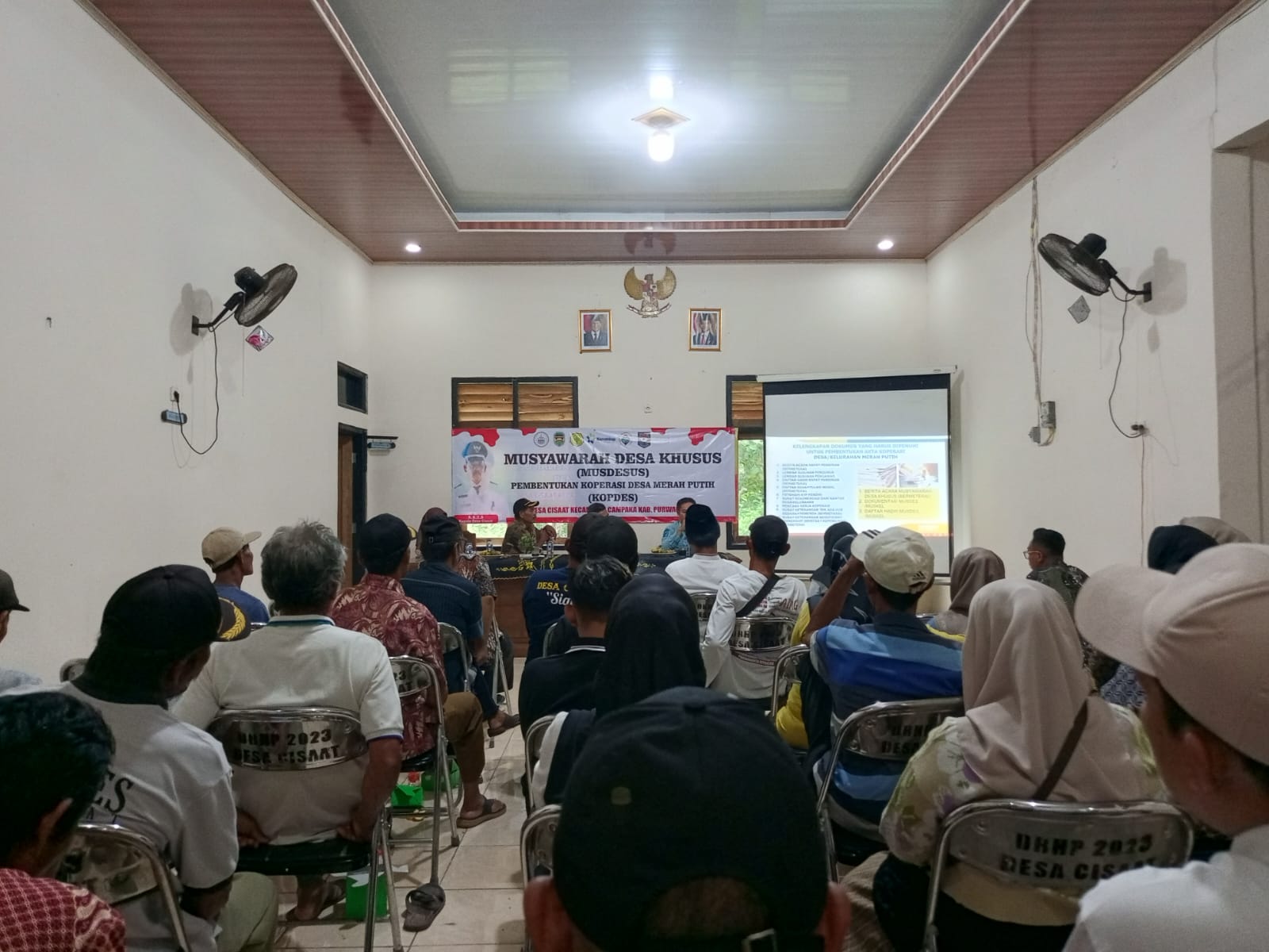 Pendirian Kopdes Merah Putih Desa Cisaat Kecamatan Campaka